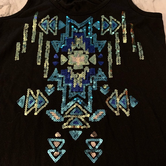 Women’s Sequined Tank Top - Picture 2 of 6